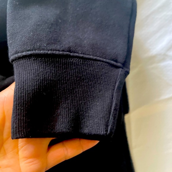 Girl cropped black hoodie - Picture 2 of 5